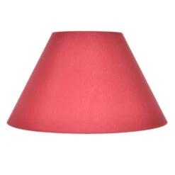 Abat-jour EMPIRE (D25cm) En Chintz Rouge Lie De Vin