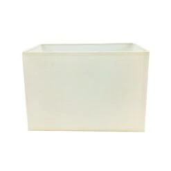 Abat-jour RECTANGLE (D25cm) En Chintz écru