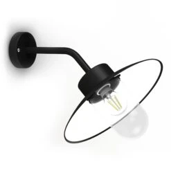 Applique Murale Extérieur BELCOUR En Aluminium Noir