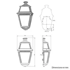 Applique Murale Extérieur PLACE DES VOSGES En Laiton -BRILLIANT Soldes Boutique applique murale exterieur place des vosges en laiton roger pradier lcm15269 2