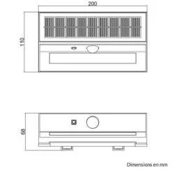 Applique Murale Solaire OSLO En Plastique Noir Anthracite -BRILLIANT Soldes Boutique applique murale solaire oslo en plastique noir anthracite keria 2000483 2