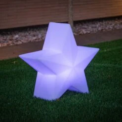 Étoile Lumineuse LED NOVA (H45cm) En PVC Blanc