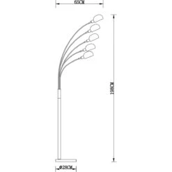 Lampadaire Arc OSLO Noir En Métal -BRILLIANT Soldes Boutique lampadaire arc oslo noir en metal keria hk160037 8
