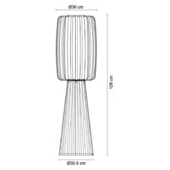 Lampadaire BAND En Bambou Naturel Et Tissu Blanc 10 Lampadaire BAND En Bambou Naturel Et Tissu Blanc -BRILLIANT Soldes Boutique lampadaire band en bambou naturel et tissu blanc keria 1903750 2