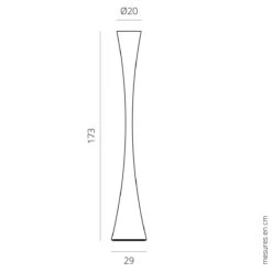 Lampadaire BICONICA Led Blanc -BRILLIANT Soldes Boutique lampadaire biconica led blanc martinelli 2206745 2