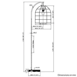 BRILLIANT Soldes Boutique -BRILLIANT Soldes Boutique lampadaire brow en metal et rotin noir keria 2009600 1