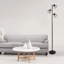 Lampadaire Design FACTORY Noir En Métal