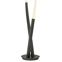 Lampadaire LED ARMONIA En Métal Gris Anthracite -BRILLIANT Soldes Boutique lampadaire led armonia en metal gris anthracite mantra 2006417 3
