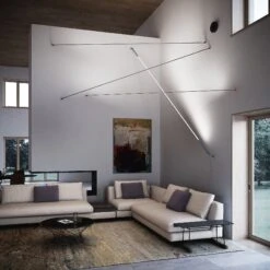 Lampadaire LED ELASTICA En Tissu En Rouge -BRILLIANT Soldes Boutique lampadaire led elastica en tissu en rouge martinelli 2206743 5