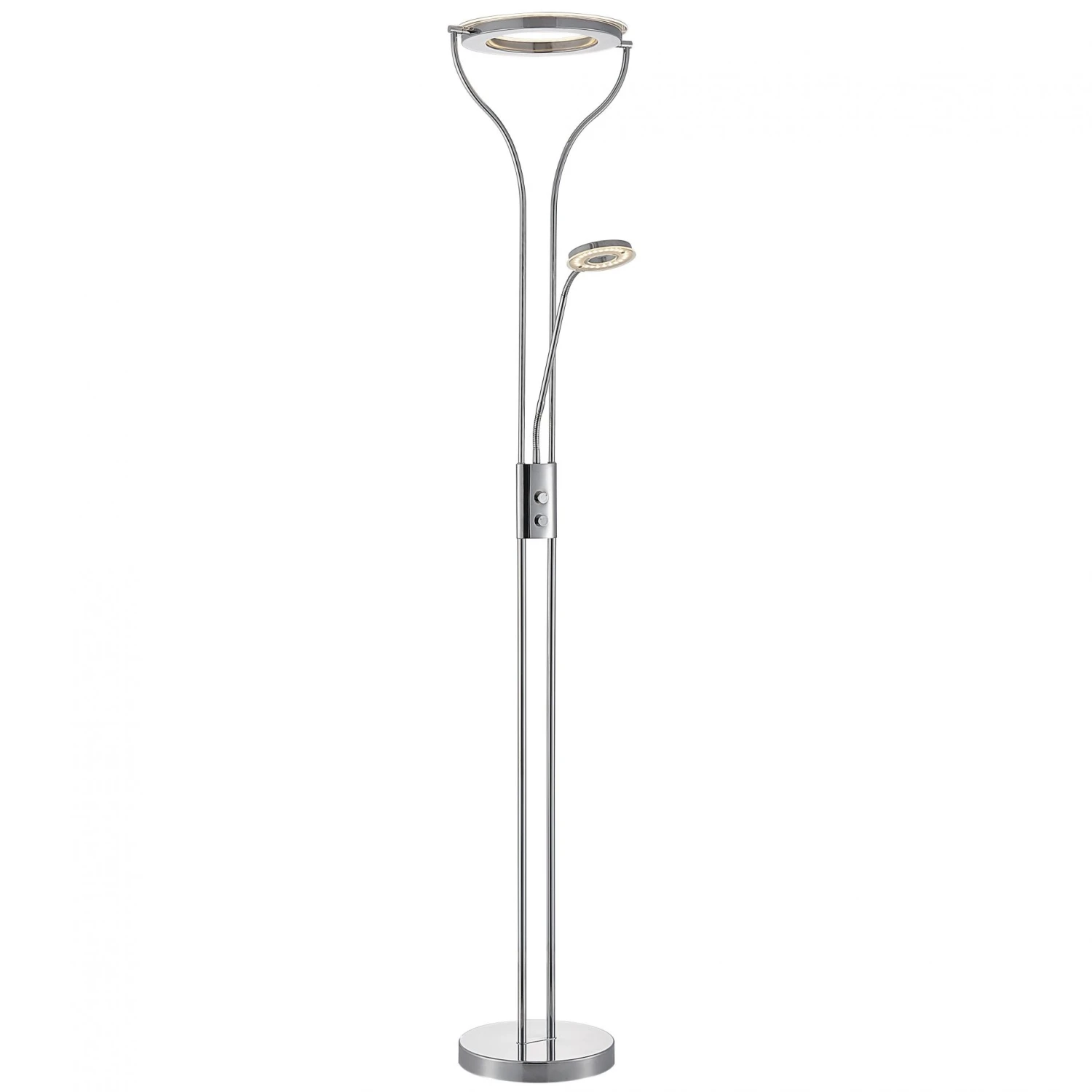 Lampadaire Liseuse OREO En Métal Chrome Et Verre 2 Lampadaire Liseuse OREO En Métal Chrome Et Verre – Image 2