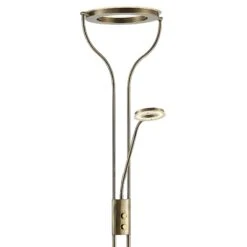 Lampadaire Liseuse OREO En Métal Laiton Antique Et Verre -BRILLIANT Soldes Boutique lampadaire liseuse oreo en metal laiton antique et verre keria 2104507 3