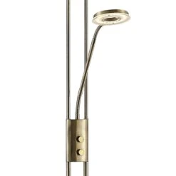 Lampadaire Liseuse OREO En Métal Laiton Antique Et Verre -BRILLIANT Soldes Boutique lampadaire liseuse oreo en metal laiton antique et verre keria 2104507 6