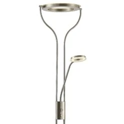 Lampadaire Liseuse OREO En Métal Nickel Satiné Et Verre -BRILLIANT Soldes Boutique lampadaire liseuse oreo en metal nickel satine et verre keria 2104505 3