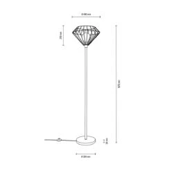 Lampadaire RAQUELLE En Métal Noir -BRILLIANT Soldes Boutique lampadaire raquelle en metal noir britop lighting 2106283 5
