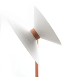 Lampadaire YO-YO En Métal Blanc Et Terracotta -BRILLIANT Soldes Boutique lampadaire yo yo en metal blanc et terracotta lumicom 1902657 3