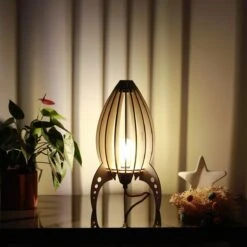 Lampe à Poser ARIANE En Bois Naturel -BRILLIANT Soldes Boutique lampe a poser ariane en bois naturel atelier loupiote 2303718 1