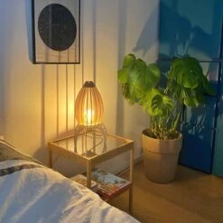 Lampe à Poser ARIANE En Bois Naturel -BRILLIANT Soldes Boutique lampe a poser ariane en bois naturel atelier loupiote 2303718 3