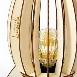 Lampe à Poser ARIANE En Bois Naturel -BRILLIANT Soldes Boutique lampe a poser ariane en bois naturel atelier loupiote 2303718 4