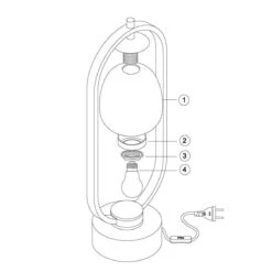 Lampe à Poser BOWY En Métal Noir Mat Et Verre Fumé -BRILLIANT Soldes Boutique lampe a poser bowy en metal noir mat et verre fume keria 2101710 6