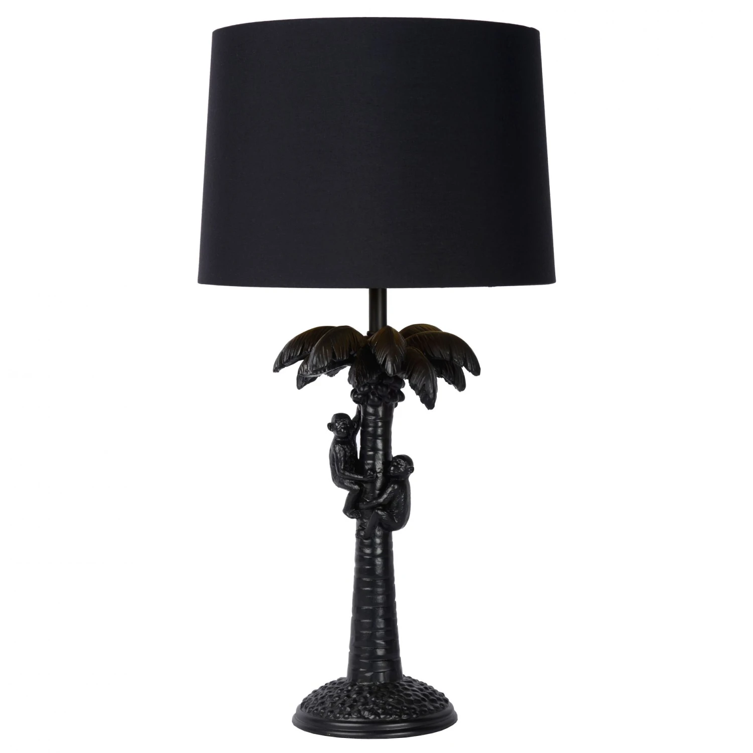 Lampe à Poser COCONUT En PVC Noir Avec Abat-jour En Tissu Noir 4 Lampe à Poser COCONUT En PVC Noir Avec Abat-jour En Tissu Noir – Image 4