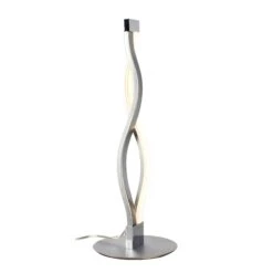 Lampe à Poser Design LED SAHARA En Métal Argenté