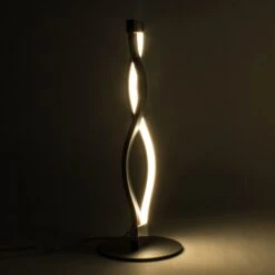 Lampe à Poser Design LED SAHARA En Métal Argenté -BRILLIANT Soldes Boutique lampe a poser design led sahara en metal argente mantra l150230 5