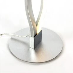 Lampe à Poser Design LED SAHARA En Métal Argenté -BRILLIANT Soldes Boutique lampe a poser design led sahara en metal argente mantra l150230 6