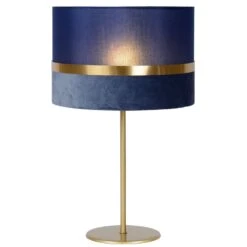 Lampe à Poser EXTRAVAGANZA TUSSE En Lin Bleu