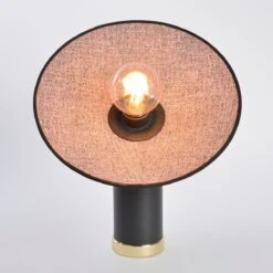 Lampe à Poser GATSBY Abat-jour Velours Rose -BRILLIANT Soldes Boutique lampe a poser gatsby abat jour velours rose marketset 1904854 2
