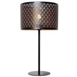 Lampe à Poser GLOOM En Métal Noir Mat Intérieur Or