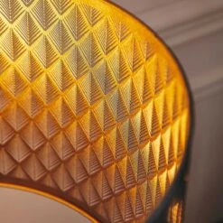 Lampe à Poser GLOOM En Métal Noir Mat Intérieur Or -BRILLIANT Soldes Boutique lampe a poser gloom en metal noir mat interieur or keria 1903372 6