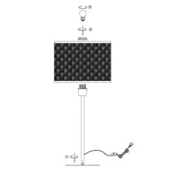 Lampe à Poser GLOOM En Métal Noir Mat Intérieur Or -BRILLIANT Soldes Boutique lampe a poser gloom en metal noir mat interieur or keria 1903372 8