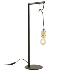 Lampe à Poser JILOV En Métal Noir