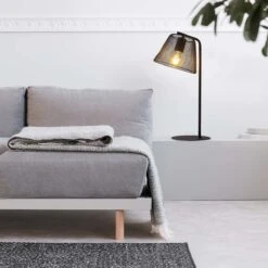 Lampe à Poser KORIE En Métal Noir -BRILLIANT Soldes Boutique lampe a poser korie en metal noir nave 2006302 1