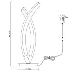Lampe à Poser LED KASPER En Métal Argent Nickel -BRILLIANT Soldes Boutique lampe a poser led kasper en metal argent nickel keria 2200646 2