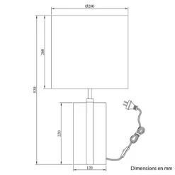 Lampe à Poser OLINO En Métal Noir Avec Abat-jour En Lin Noir -BRILLIANT Soldes Boutique lampe a poser olino en metal noir avec abat jour en lin noir keria 2201561 2
