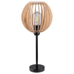 Lampe à Poser OTELLO (H47cm) En Bois MDF Et Métal Noir 8 Lampe à Poser OTELLO (H47cm) En Bois MDF Et Métal Noir -BRILLIANT Soldes Boutique lampe a poser otello h47cm en bois mdf et metal noir britop lighting 2106338 2
