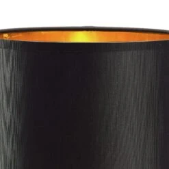 Lampe à Poser PALLA (D20cm) En Verre Et Tissu Noir -BRILLIANT Soldes Boutique lampe a poser palla d20cm en verre et tissu noir tk lighting 2204255 6