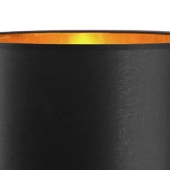 Lampe à Poser PALLA (D35cm) En Verre Et Tissu Noir -BRILLIANT Soldes Boutique lampe a poser palla d35cm en verre et tissu noir tk lighting 2204256 5