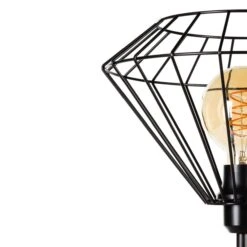 Lampe à Poser RAQUELLE En Métal Noir -BRILLIANT Soldes Boutique lampe a poser raquelle en metal noir britop lighting 2106281 3