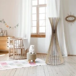 Lampe à Poser TIPI En Bois Naturel -BRILLIANT Soldes Boutique lampe a poser tipi en bois naturel atelier loupiote 2303964 3