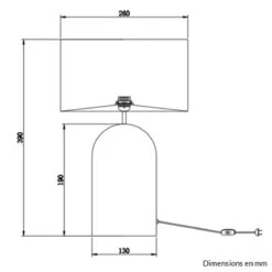 Lampe à Poser TWIG En Métal Noir Abat-jour Cannage Naturel -BRILLIANT Soldes Boutique lampe a poser twig en metal noir abat jour cannage naturel keria 1907002 2