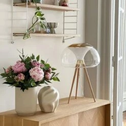 Lampe à Poser WALLY En Bois Naturel Et Verre Transparent 14 Lampe à Poser WALLY En Bois Naturel Et Verre Transparent -BRILLIANT Soldes Boutique lampe a poser wally en bois naturel et verre transparent laurie 2009664 6