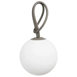 Fatboy Lampe Baladeuse Extérieur LED BOLLEKE En Polypropylène Blanc Anse Couleur Taupe