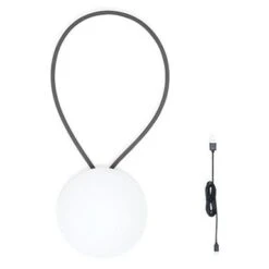 Fatboy Lampe Baladeuse Extérieur LED BOLLEKE En Polypropylène Blanc Anse Gris Anthracite -BRILLIANT Soldes Boutique lampe baladeuse exterieur led bolleke en polypropylene blanc anse gris anthracite fatboy 2009532 7