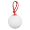 Fatboy Lampe Baladeuse Extérieur LED BOLLEKE En Polypropylène Blanc Anse Rouge
