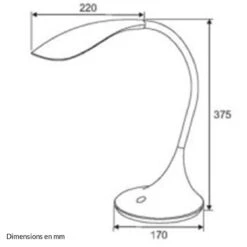 Lampe De Bureau LED Flexible FLEX En PVC Noir -BRILLIANT Soldes Boutique lampe de bureau led flexible flex en pvc noir keria hk150262 2