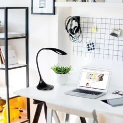 Lampe De Bureau LED Flexible FLEX En PVC Noir