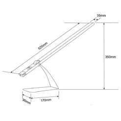 Lampe De Bureau LED HELM En Plastique Et Aluminium Gris -BRILLIANT Soldes Boutique lampe de bureau led helm en plastique et aluminium gris keria 1906861 2