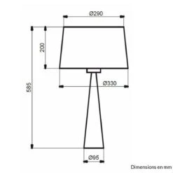 Lampe De Salon TOTEM Noire En Métal Et PVC -BRILLIANT Soldes Boutique lampe de salon totem noire en metal et pvc aluminor l160047 2